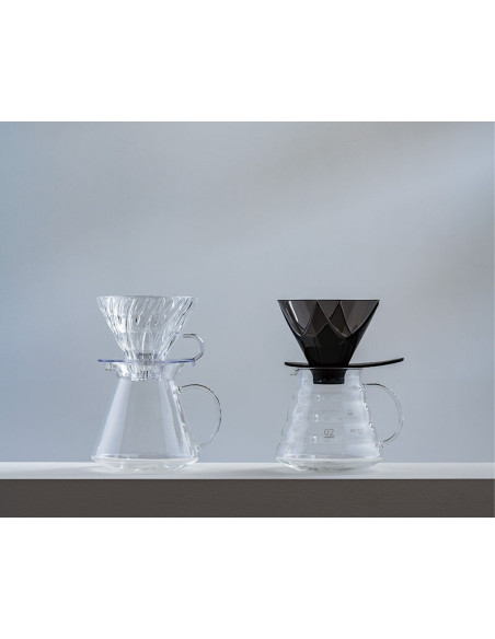 Пуровер HARIO V60 02 One Pour Dripper MUGEN & Tetsu Kasuya чорний (400 мл)