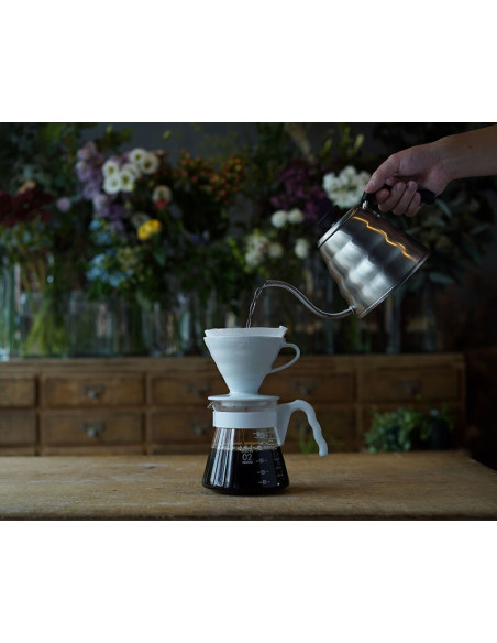 Пуровер HARIO керамічний V60 02 білий (400 мл)