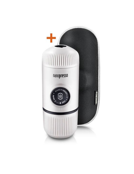 Еспресо-мейкер WACACO Nanopresso білий + Кейс