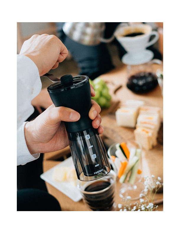 Кавомолка ручна HARIO Coffee Mill "Mini-Slim +" MSS-1DTB... 2