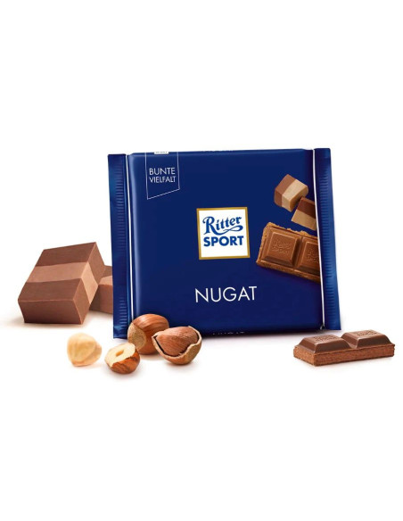 Ritter Sport Nugat - Молочний шоколад з нугою, 100 г