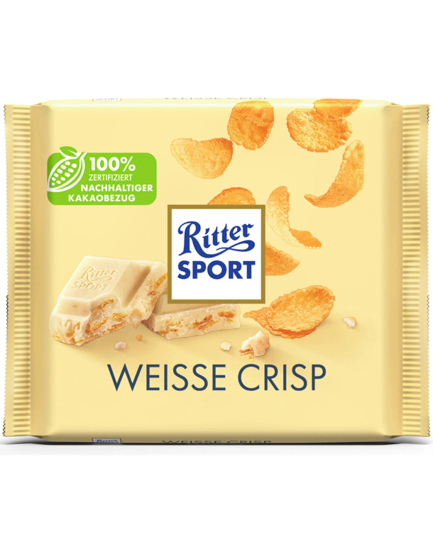 Ritter Sport Weisse crisp - Білий шоколад з хрусткими...
