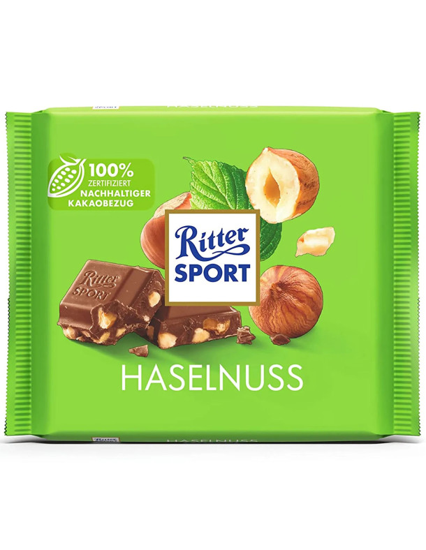 Ritter Sport Haselnuss - Молочний шоколад з подрібненим...