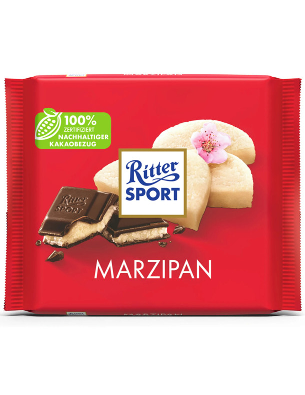 Ritter Sport Marzipan - Темний шоколад з марципаном, 100 г