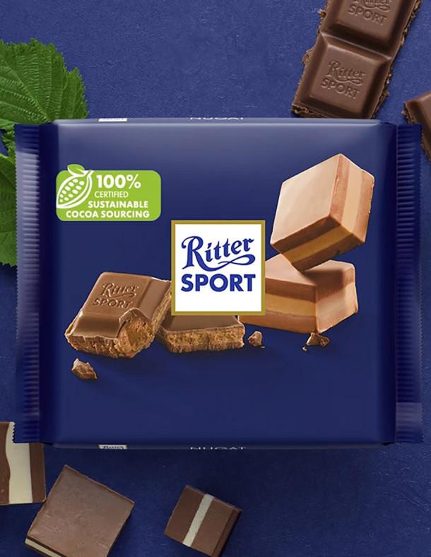 Ritter Sport Nugat - Молочний шоколад з нугою, 100 г 2