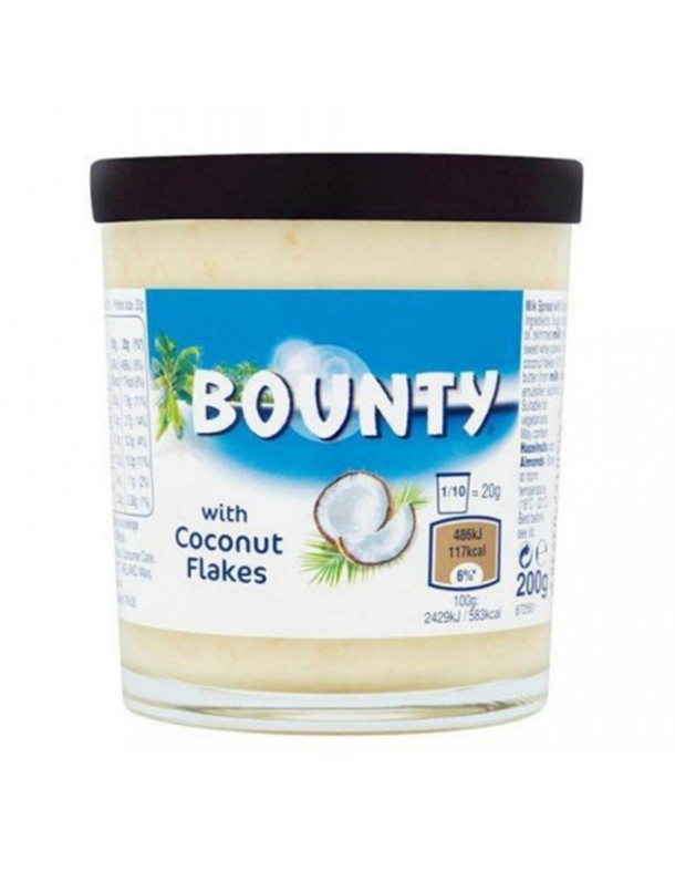 Шоколадна паста з кокосовою стружкою Bounty, 200 г
