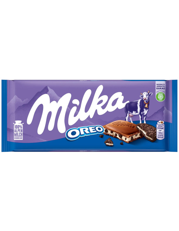 Milka Oreo - Молочний шоколад з Oreo, 100 г