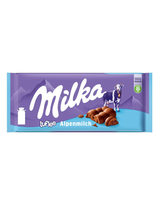 Milka Bubbly - Пористий молочний шоколад, 90 г
