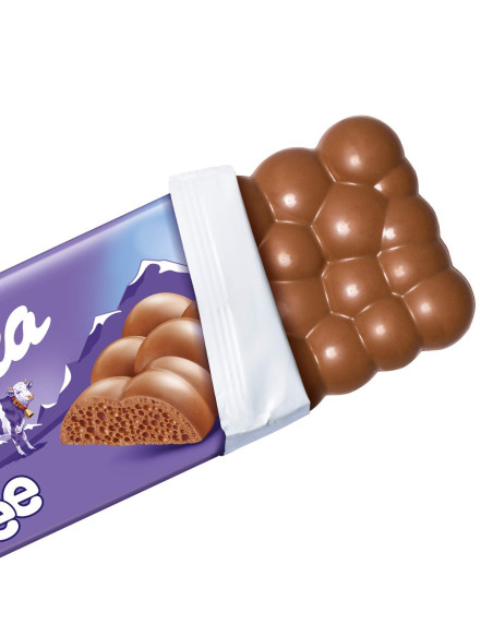 Milka Bubbly - Пористий молочний шоколад, 90 г