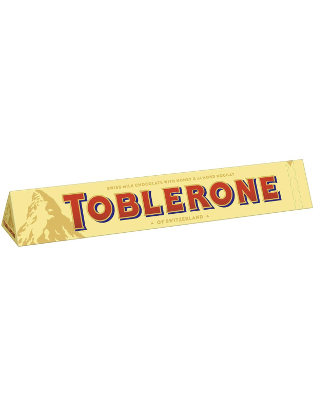 Toblerone - молочний шоколад з медово-мигдальною нугою,...