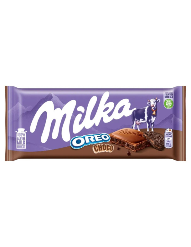 Milka Oreo Choco - Молочний шоколад з темним Oreo, 100 г