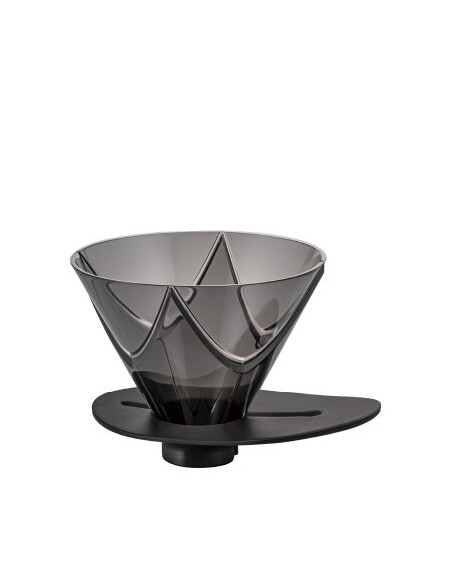 Пуровер HARIO V60 02 One Pour Dripper MUGEN & Tetsu Kasuya чорний (400 мл)